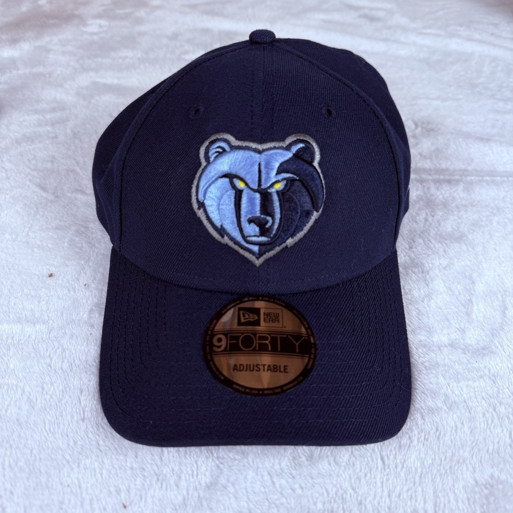 Memphis Grizzlies NBA New Era 9Forty Adjustable Cap OSFM Dark Blue Curve Bill